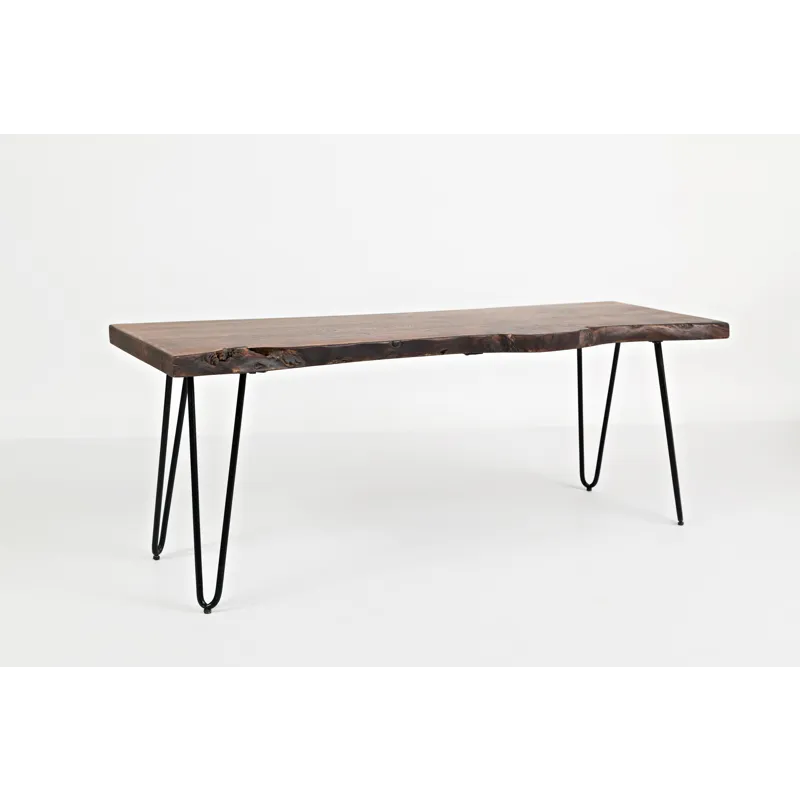 Nature\'s Edge 48\'\' Modern Solid Wood Live Edge Bench