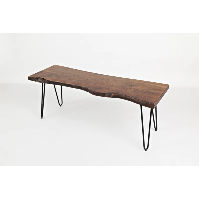 Nature\'s Edge 48\'\' Modern Solid Wood Live Edge Bench