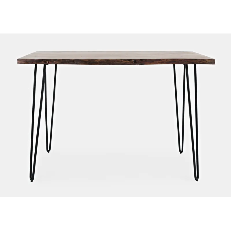 Nature\'s Edge 52\'\' Modern Solid Wood Live Edge Counter Height Dining Table