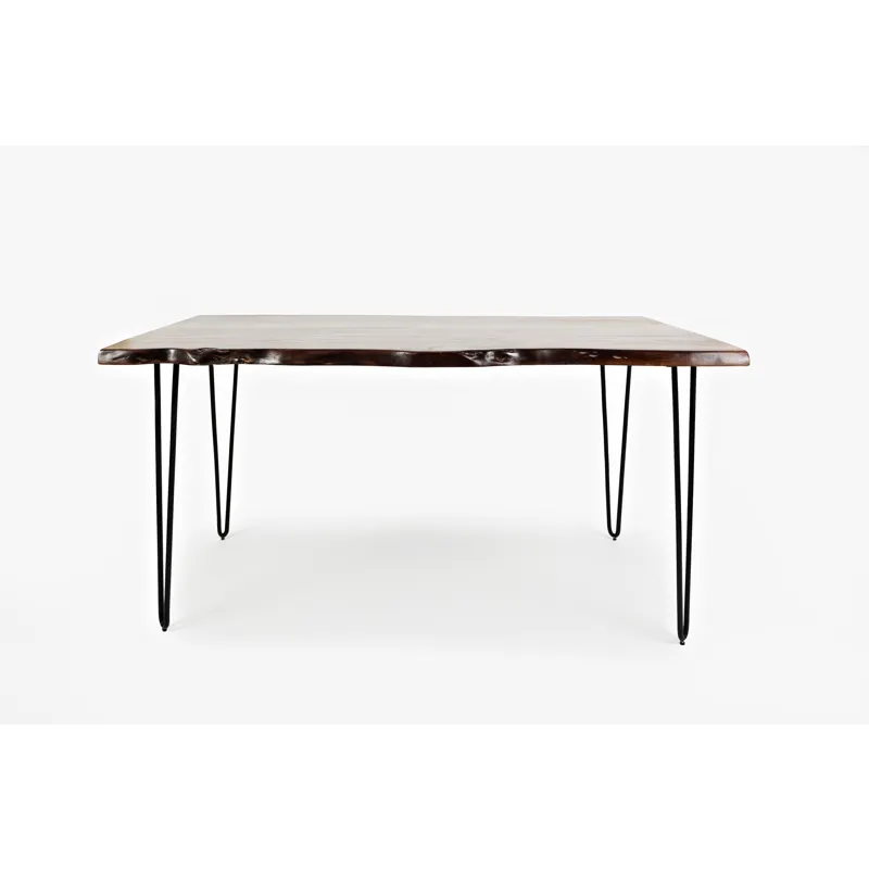Nature\'s Edge 60\" Solid Wood Modern Live Edge Dining Table