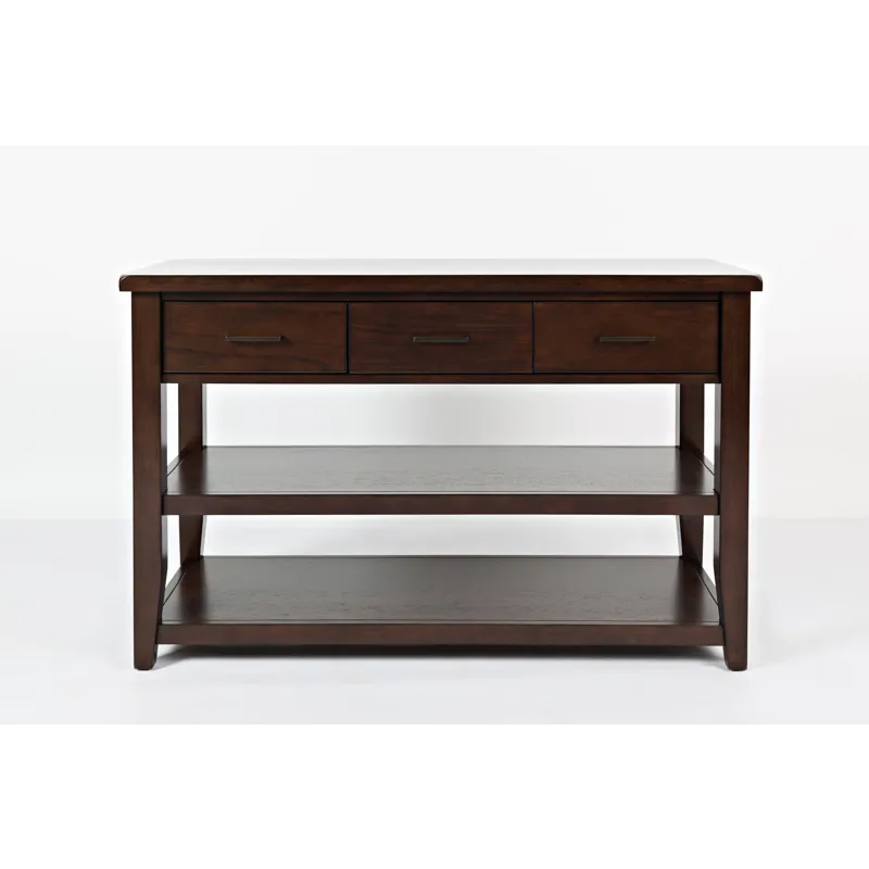 Twin Cities Contemporary Brown Sofa Table