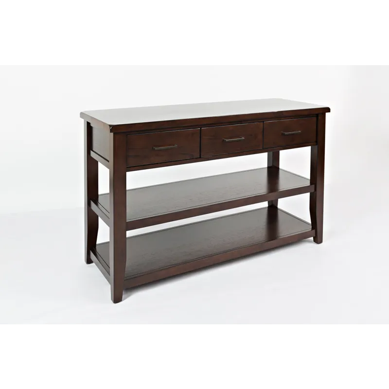 Twin Cities Contemporary Brown Sofa Table