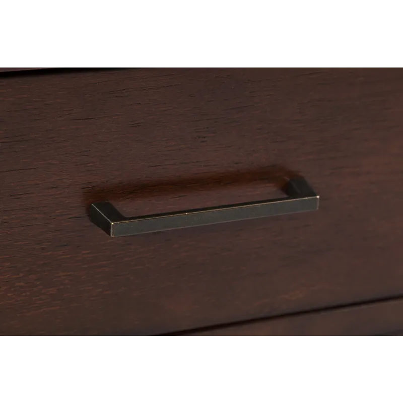 Twin Cities Contemporary Brown Chairside Table