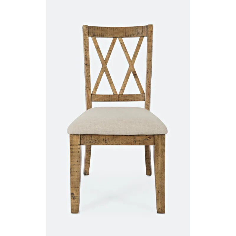 Telluride Rustic Farmhouse Solid Wood Dining Chair(Set Of 2)