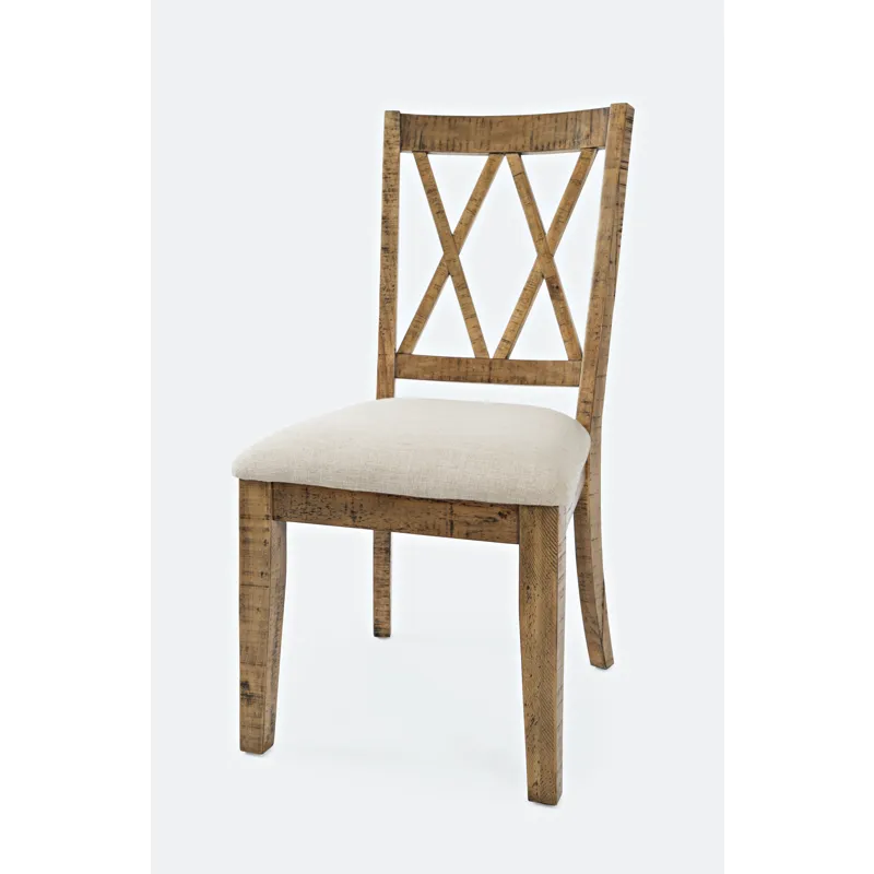 Telluride Rustic Farmhouse Solid Wood Dining Chair(Set Of 2)