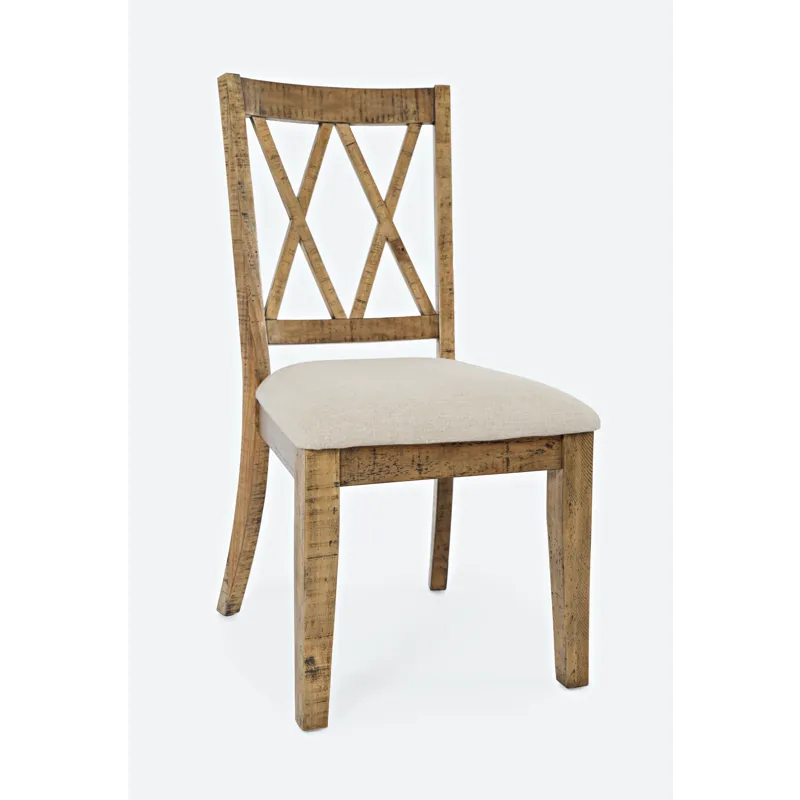 Telluride Rustic Farmhouse Solid Wood Dining Chair(Set Of 2)