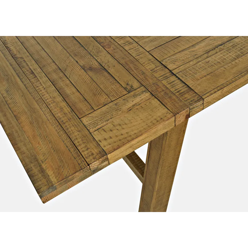 Telluride Nine Piece Rustic Farmhouse Solid Wood 127\" Extendable Dining Set