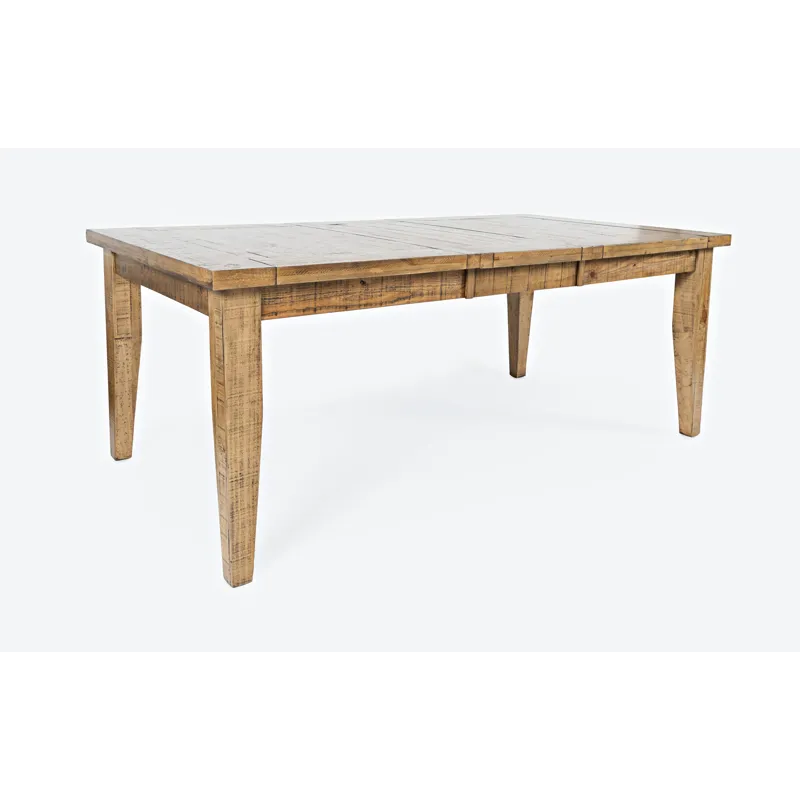 Telluride Rustic Farmhouse Solid Wood 78\" Extension Dining Table