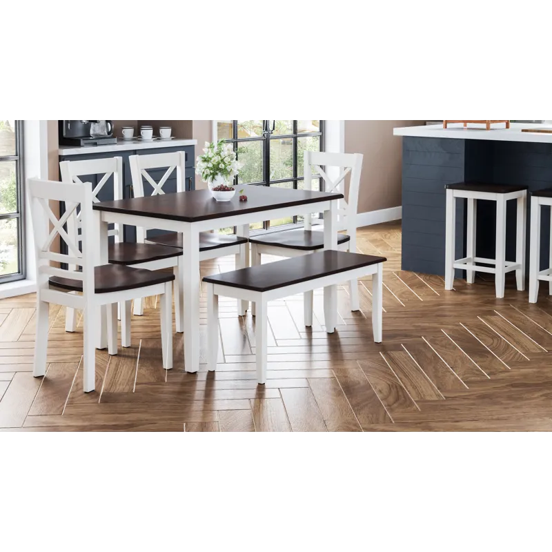 Asbury Park Solid Wood Farmhouse Cross-Back Dining Chair(Set Of 2)