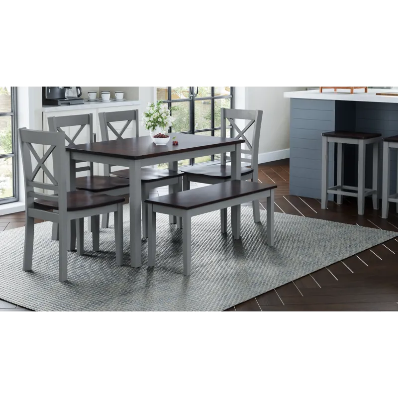 Asbury Park Solid Wood Farmhouse Cross-Back Dining Chair(Set Of 2)