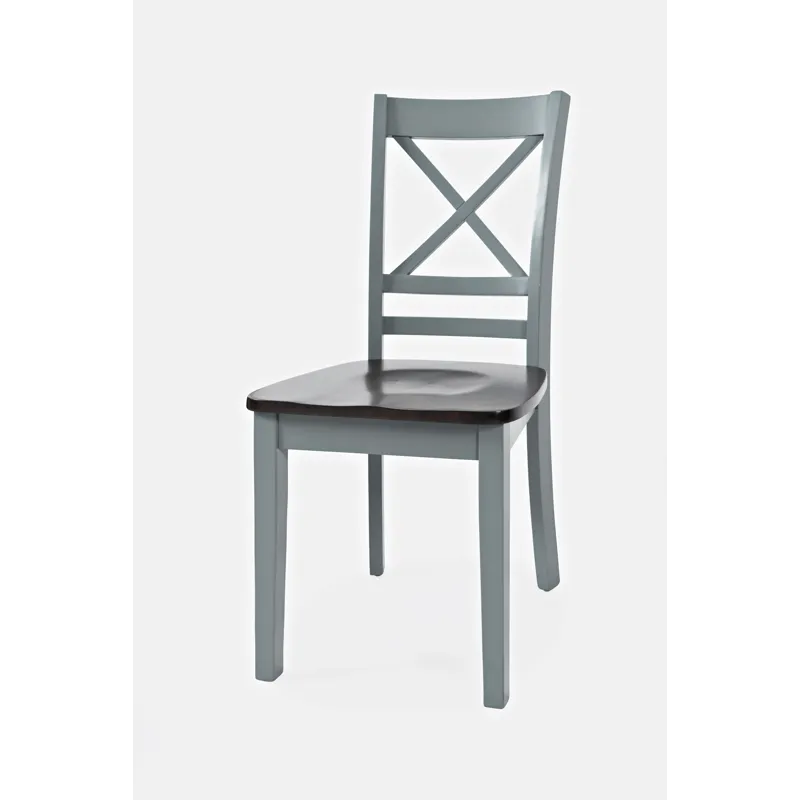 Asbury Park Solid Wood Farmhouse Cross-Back Dining Chair(Set Of 2)