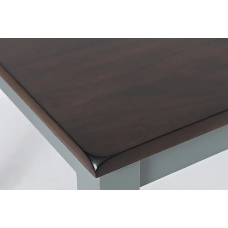 Asbury Park Solid Wood Farmhouse Four Piece Counter Height Dining Set With Bench