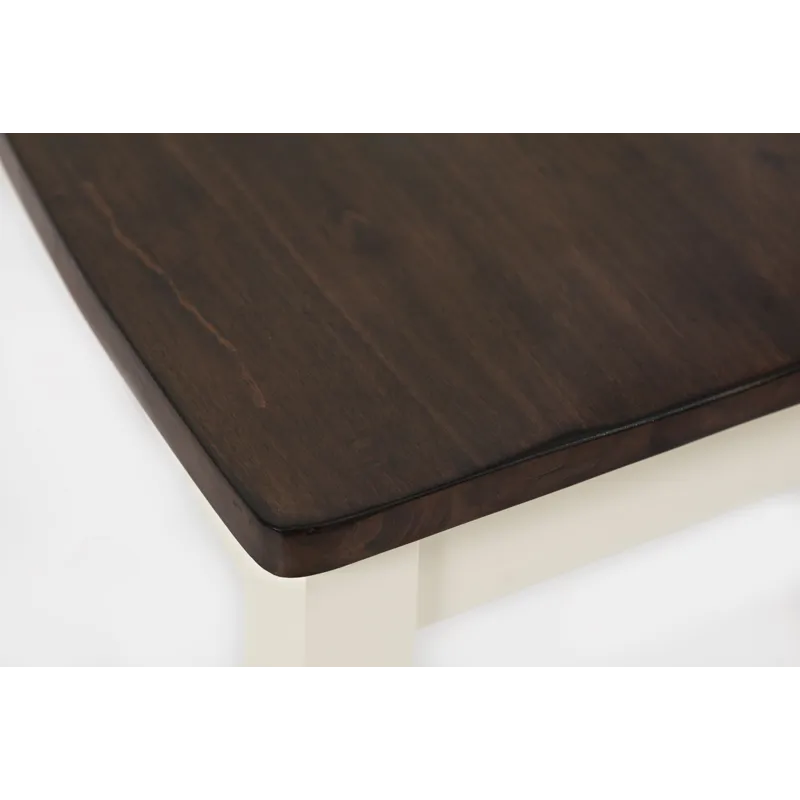 Decatur Lane Farmhouse 4 Piece Solid Wood Dining Set