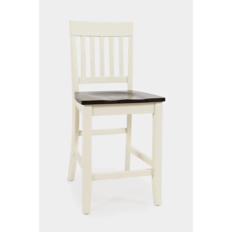 Decatur Lane Farmhouse Solid Wood Counter Stool(Set Of 2)
