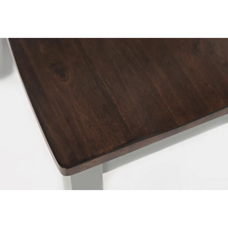 Decatur Lane Farmhouse 4 Piece Solid Wood Dining Set