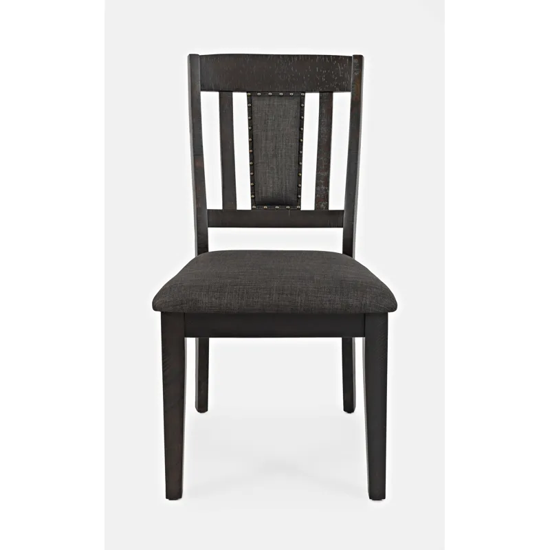 American Rustics Upholstered Slatback Dining Chair With Nailhead Trim(Set Of 2)