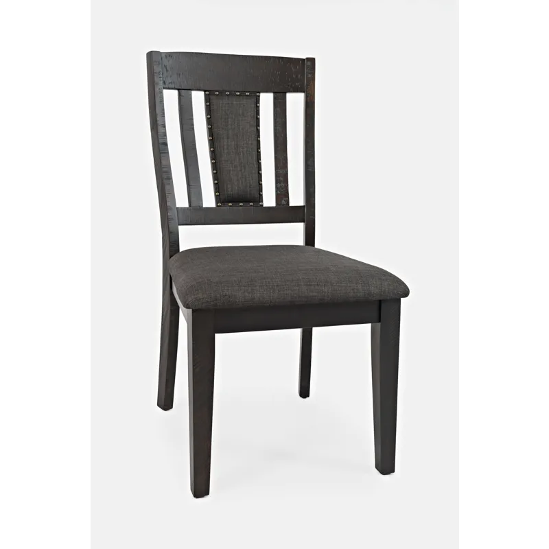 American Rustics Upholstered Slatback Dining Chair With Nailhead Trim(Set Of 2)