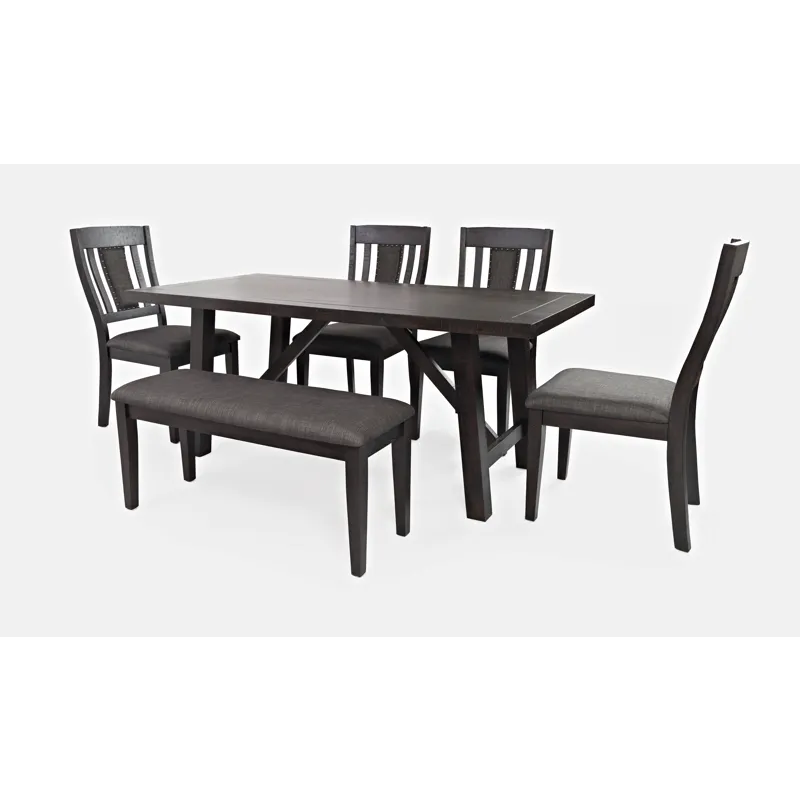 American Rustics Upholstered Slatback Dining Chair With Nailhead Trim(Set Of 2)