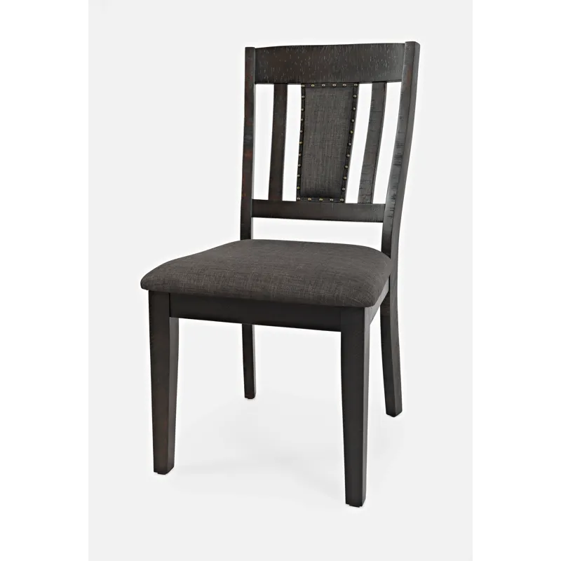 American Rustics Upholstered Slatback Dining Chair With Nailhead Trim(Set Of 2)