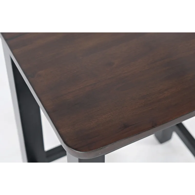 Asbury Park Solid Wood Farmhouse Backless Saddle Stool(Set Of 2)