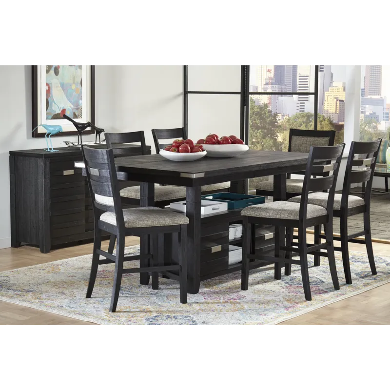 Altamonte Contemporary Rectangle Dining Table With Adjustable Height