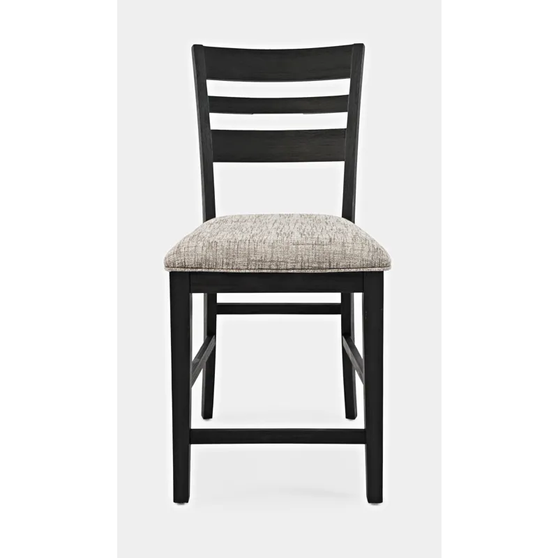 Altamonte Contemporary Ladderback Upholstered Counter Stool(Set Of 2)