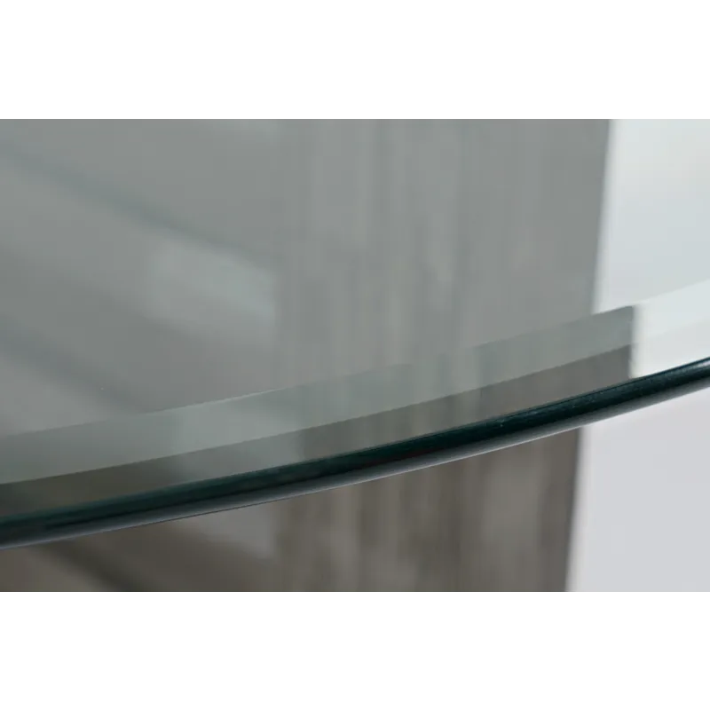 Altamonte Contemporary 48\" Round Counter Height Table With Glass Top