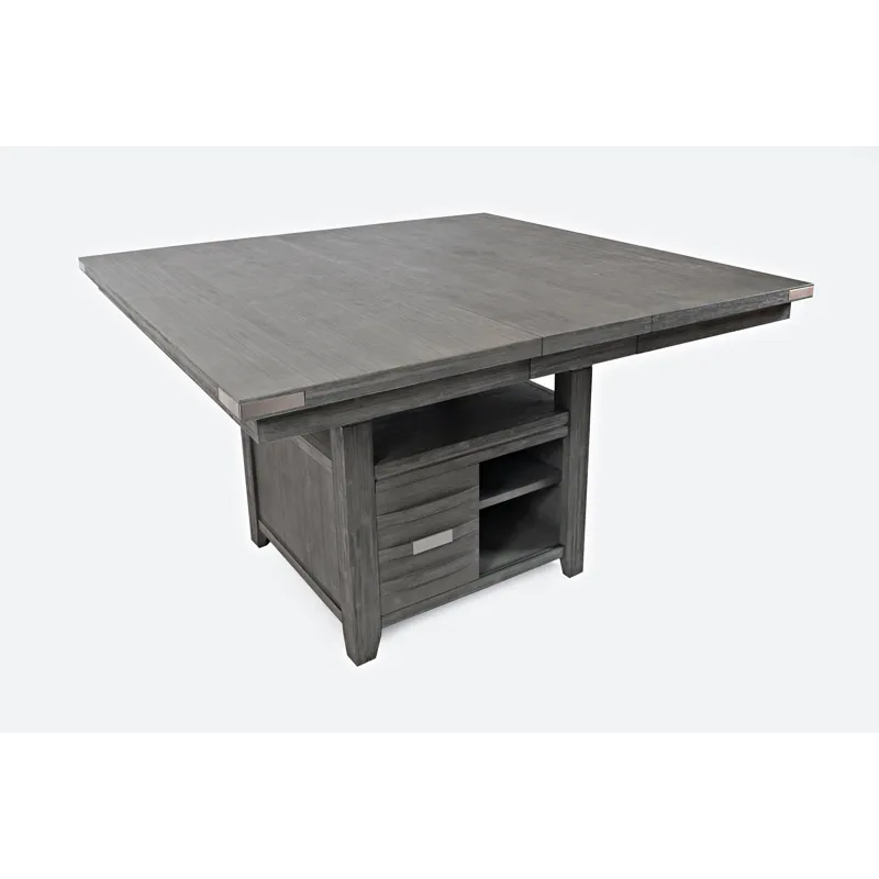 Altamonte Contemporary Adjustable Height Square 60\" Storage Table