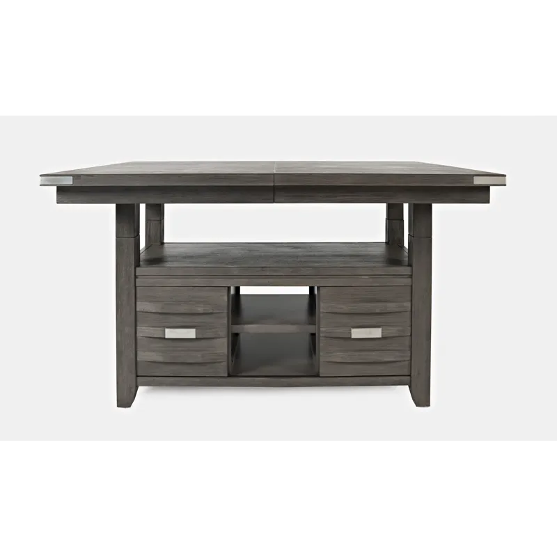 Altamonte Contemporary Rectangle Dining Table With Adjustable Height
