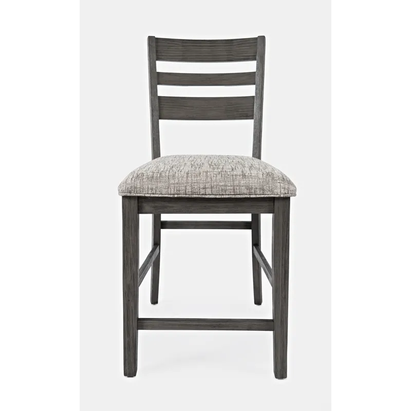 Altamonte Contemporary Ladderback Upholstered Counter Stool(Set Of 2)