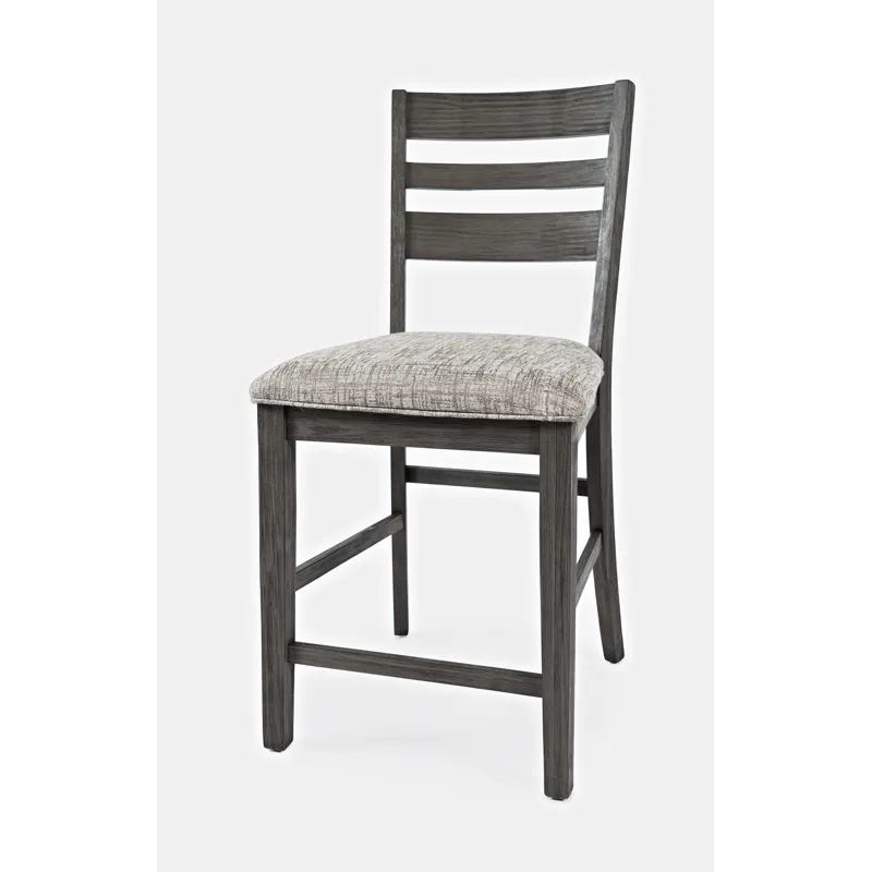 Altamonte Contemporary Ladderback Upholstered Counter Stool(Set Of 2)