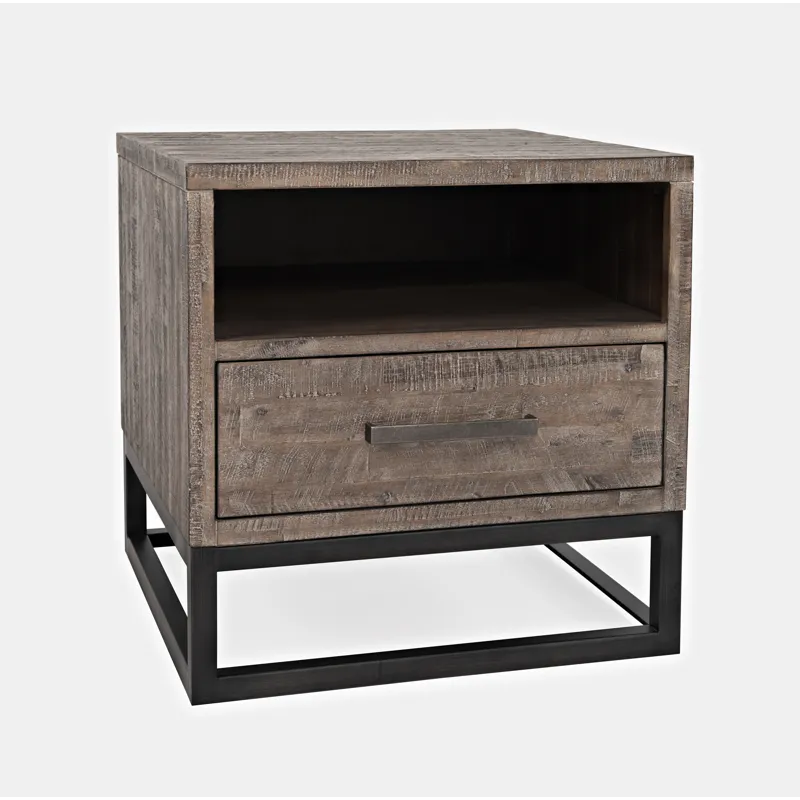 East Hampton Distressed Solid Wood End Table