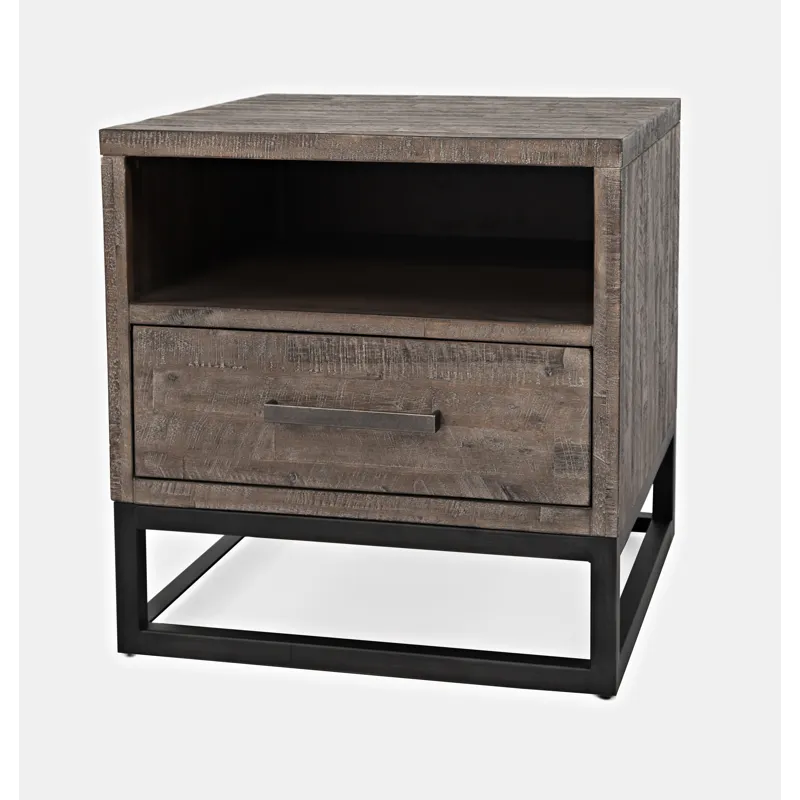 East Hampton Distressed Solid Wood End Table