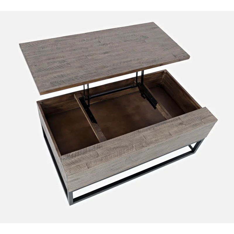 East Hampton Distressed Solid Wood Lift-Top Coffee Table