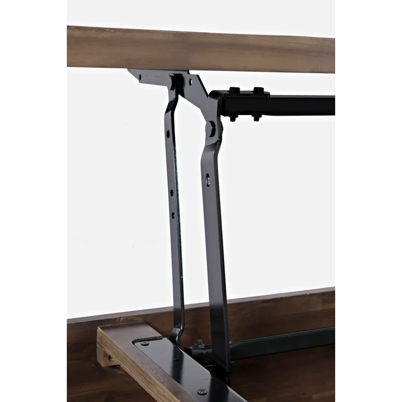 East Hampton Distressed Solid Wood Lift-Top Coffee Table