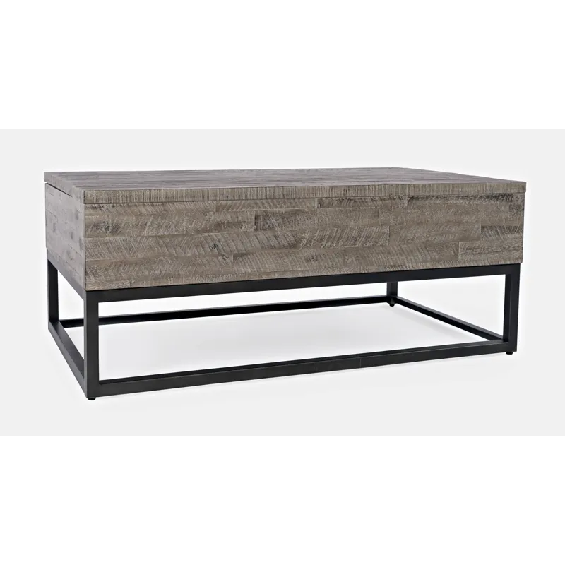 East Hampton Distressed Solid Wood Lift-Top Coffee Table