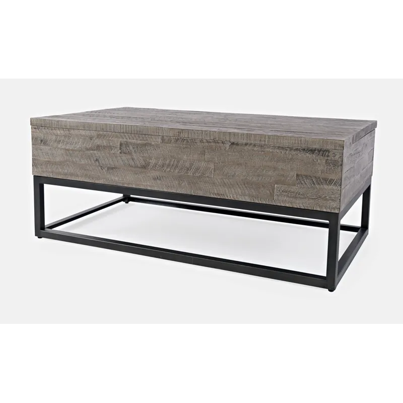 East Hampton Distressed Solid Wood Lift-Top Coffee Table