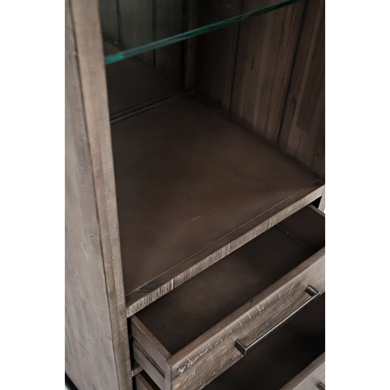 East Hampton Distressed Solid Wood Pier Bookcase