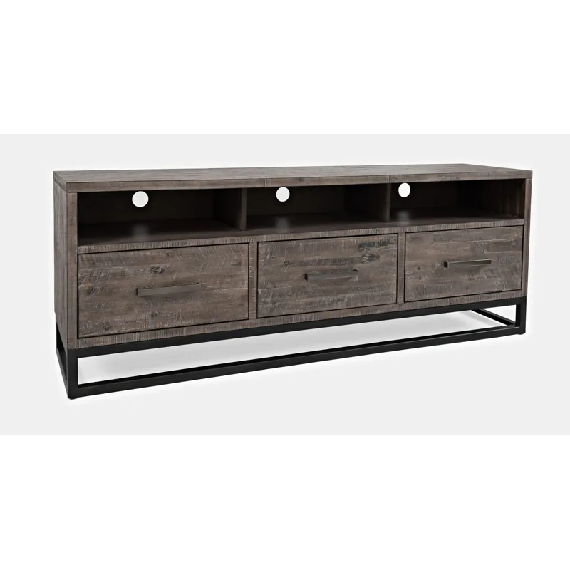 East Hampton Distressed Solid Wood Media Unit