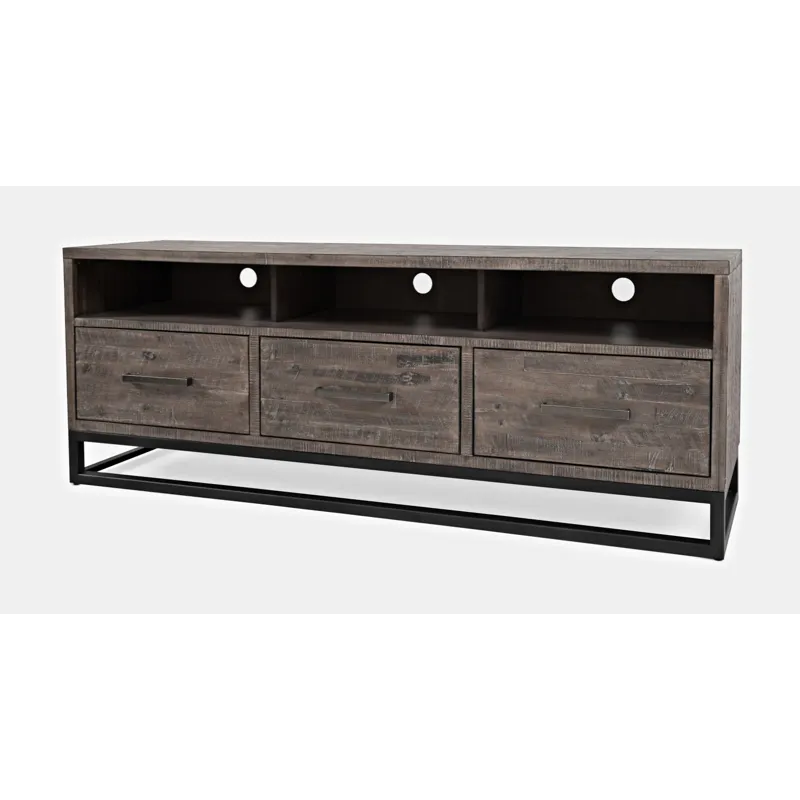 East Hampton Distressed Solid Wood Media Unit