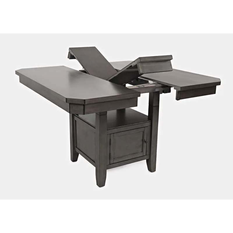 Manchester Contemporary Adjustable Height Storage Square 54\" Dining Table