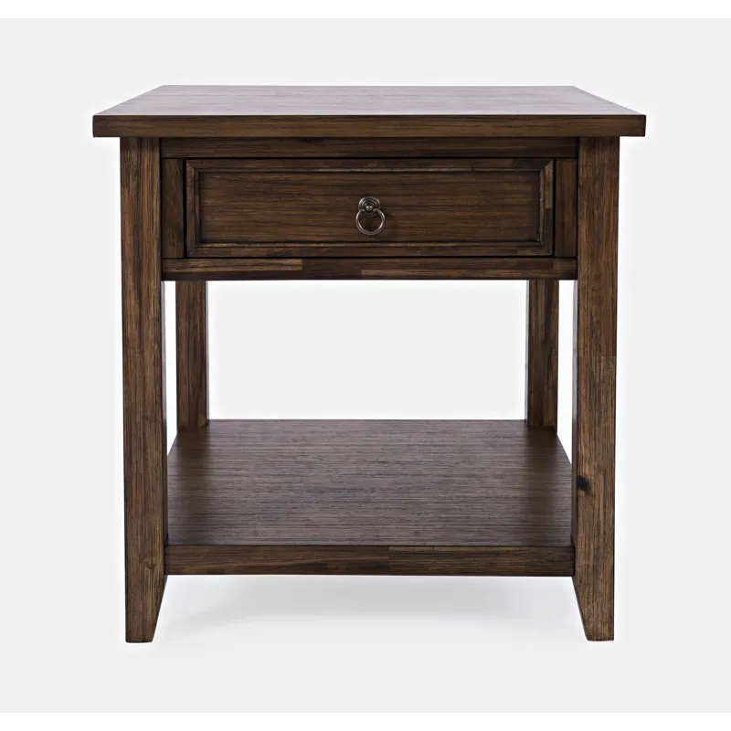 Bakersfield Mission Style End Table With Drawer