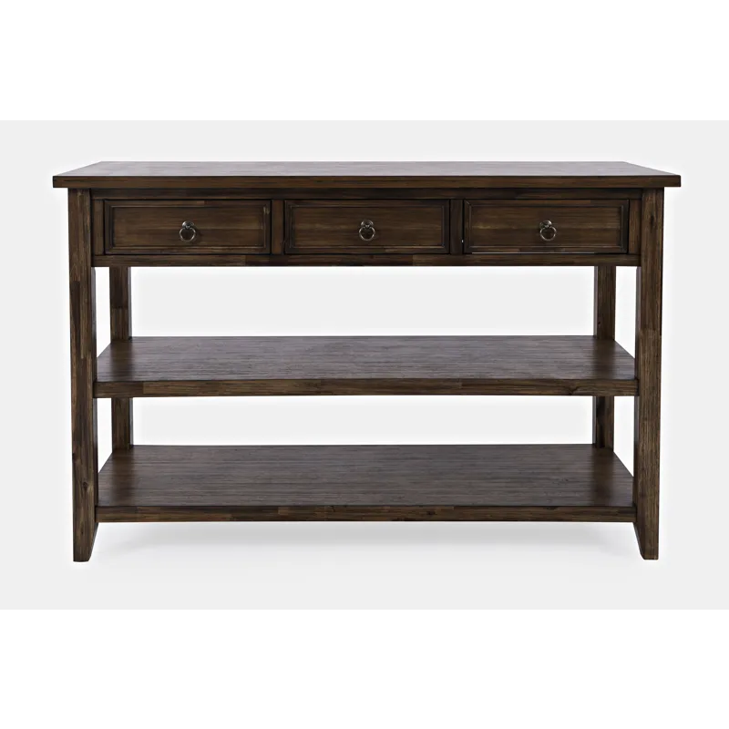 Bakersfield Mission Style Sofa Table With Three Drawers