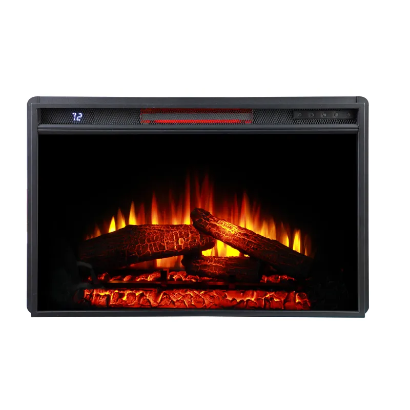 Bakersfield Traditional Rustic 32\" Electric Fireplace Wire Brushed Console TV Stand