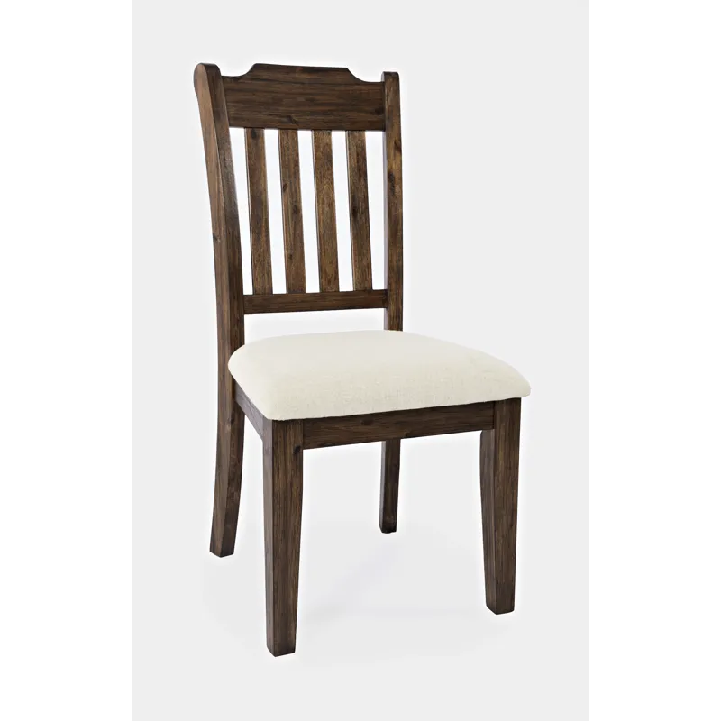 Bakersfield Mission Style Slatback Solid Acacia Dining Chair(Set Of 2)