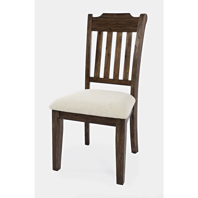 Bakersfield Mission Style Slatback Solid Acacia Dining Chair(Set Of 2)