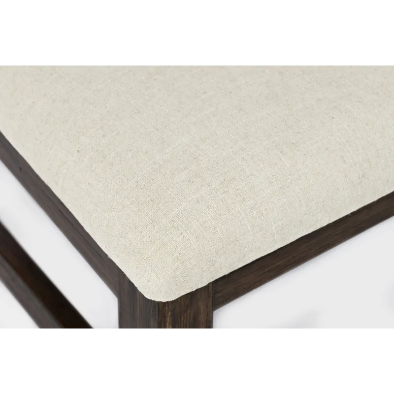 Bakersfield Mission Style 57\'\' Solid Acacia Upholstered Dining Bench