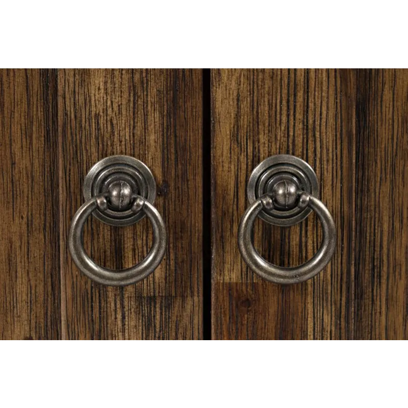 Bakersfield Mission Style Four Door Server Storage Cabinet