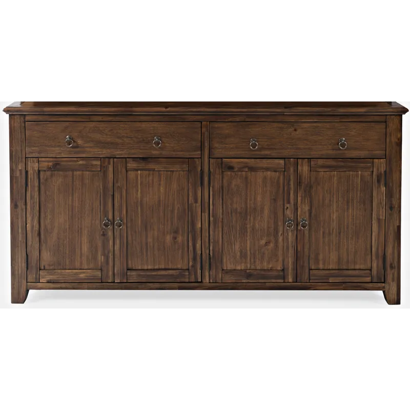 Bakersfield Mission Style Four Door Server Storage Cabinet