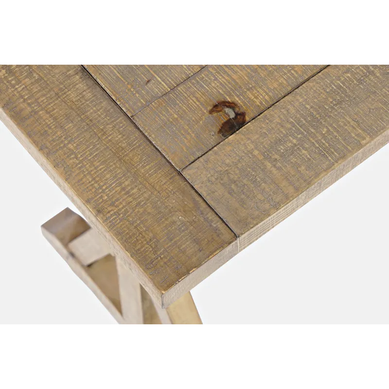 Carlyle Crossing Modern Rustic Distressed Solid Wood Sofa Table With Trestle